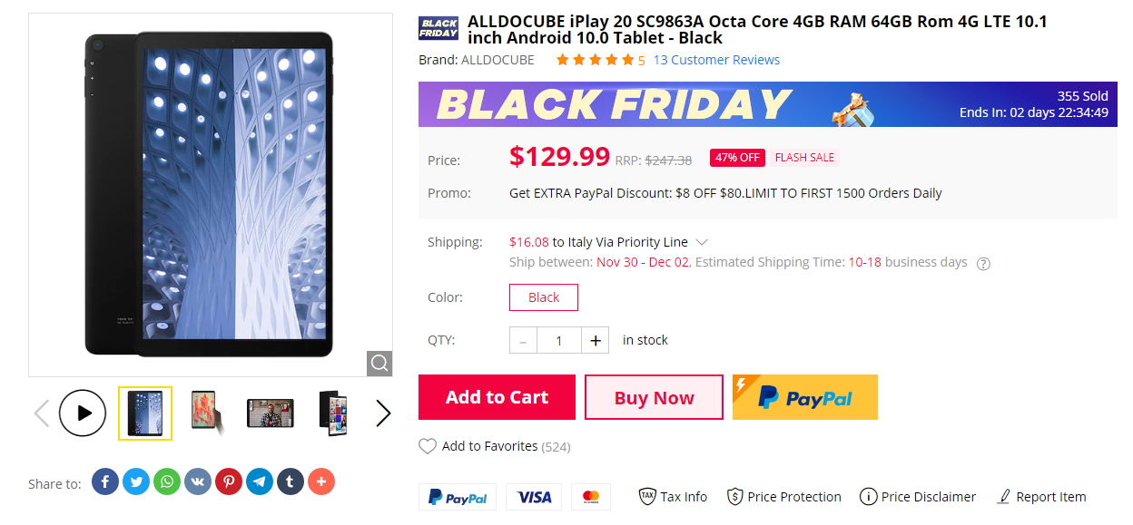 Tablet ALLDOCUBE iPlay 20 