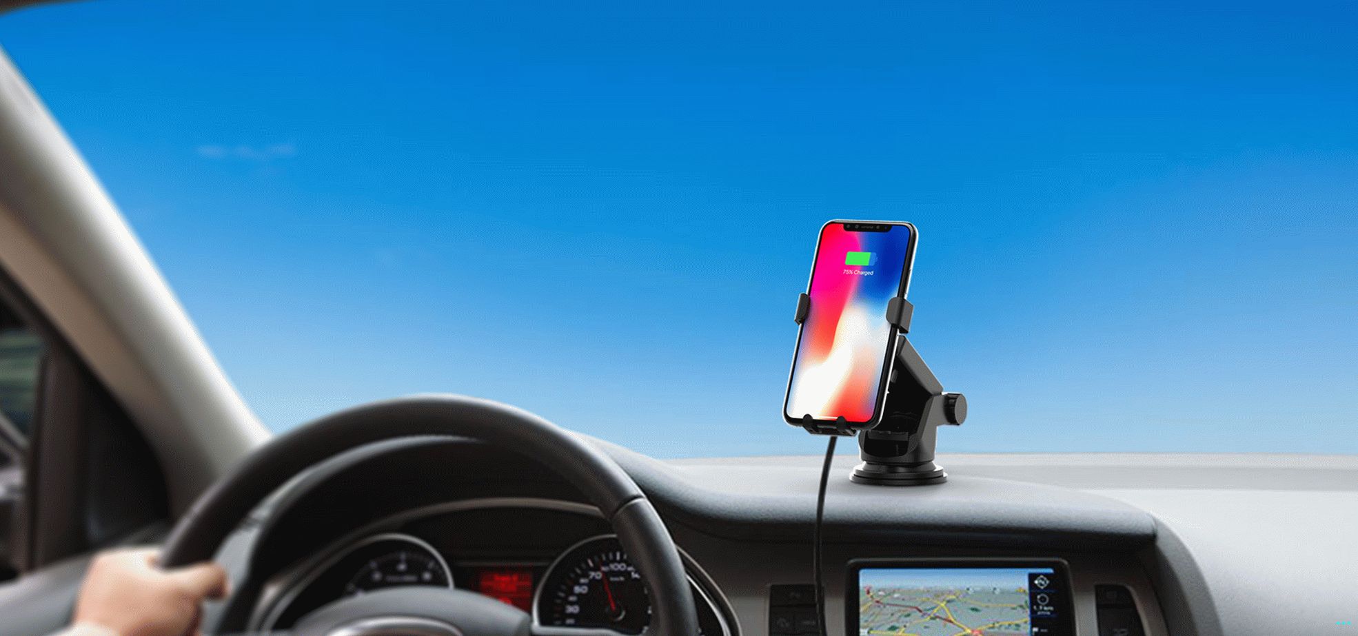 caricatore per auto wireless dodocool